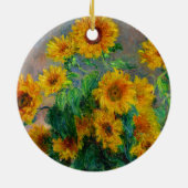 Monet-zonnebloemen Keramisch Ornament (Achterkant)