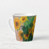 Monet-zonnebloemen Latte Mok (Linkerhoek)