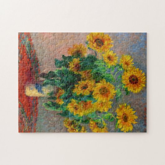 Monet-zonnebloemen Legpuzzel (Horizontaal)