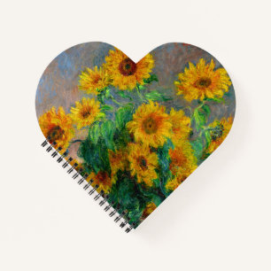 Monet-zonnebloemen Notitieboek