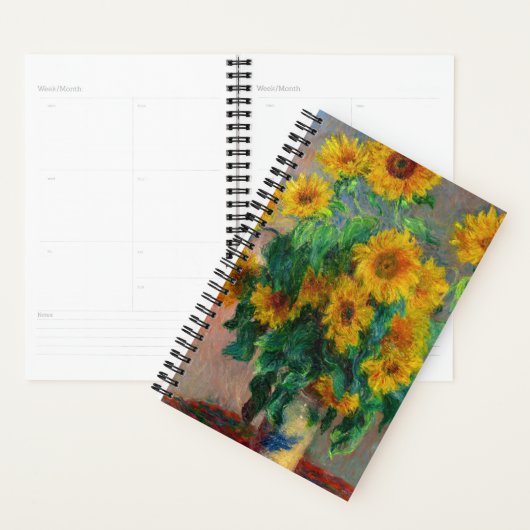 Monet-zonnebloemen Planner (Display)
