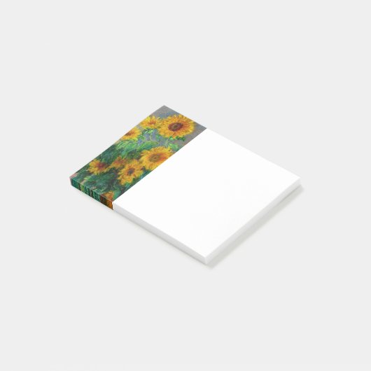 Monet-zonnebloemen Post-it® Notes (Schuin)
