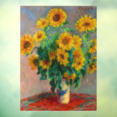 Monet-zonnebloemen Raamsticker (Vel 3)
