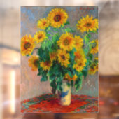 Monet-zonnebloemen Raamsticker (Vel 2)