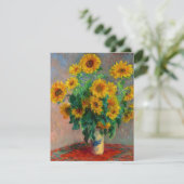 Monet-zonnebloemen Save The Date (Staand voorkant)