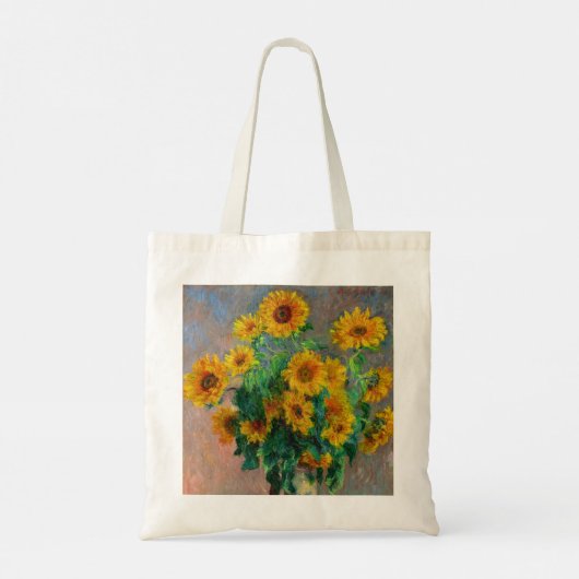 Monet-zonnebloemen Tote Bag (Achterkant)