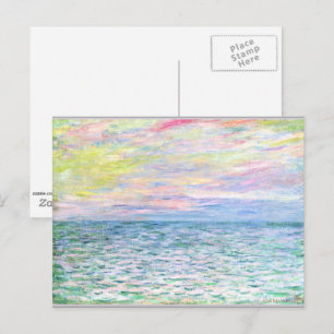 Monet - Zonsondergang bij Pourville, Briefkaart