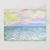 Monet - Zonsondergang bij Pourville, Briefkaart (Voorkant)
