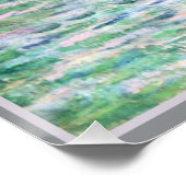 Monet - Zonsondergang bij Pourville, fijne kunst Perfect Poster (Hoek)