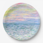 Monet - Zonsondergang bij Pourville, kunst Papieren Bordje (Voorkant)