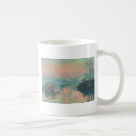 Monet Zonsondergang op de Seine Fijne Kunst Impres Koffiemok