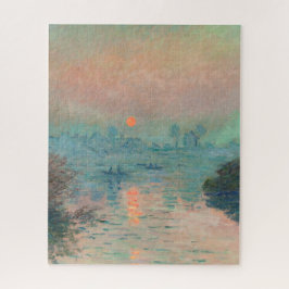 Monet Zonsondergang op de Seine Fijne Kunst Impres Legpuzzel
