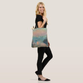 Monet Zonsondergang op de Seine Fijne Kunst Impres Tote Bag (Op model)
