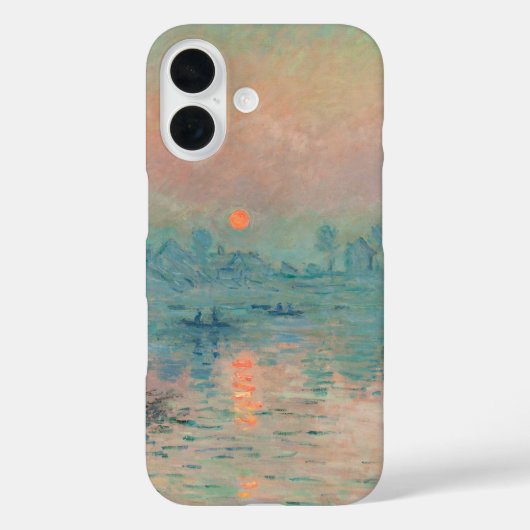Monet Zonsondergang op de Seine Fine Art Impressio Case-Mate iPhone Case (Achterkant)