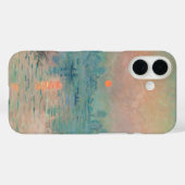 Monet Zonsondergang op de Seine Fine Art Impressio Case-Mate iPhone Case (Achterkant (horizontaal))