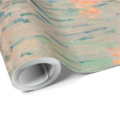 Monet Zonsondergang Seine Fijne Kunst Impressionis Cadeaupapier (Rol Hoek)