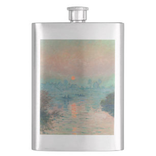 Monet Zonsondergang Seine Fijne Kunst Impressionis Flacon