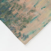 Monet Zonsondergang Seine Fijne Kunst Impressionis Fleece Deken (Hoek)