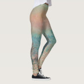 Monet Zonsondergang Seine Fijne Kunst Impressionis Leggings (Rechts)