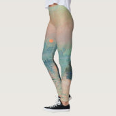Monet Zonsondergang Seine Fijne Kunst Impressionis Leggings (Links)