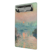 Monet Zonsondergang Seine Fijne Kunst Impressionis Mini Klembord (Angled2)