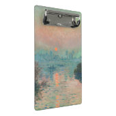 Monet Zonsondergang Seine Fijne Kunst Impressionis Mini Klembord (Schuin)