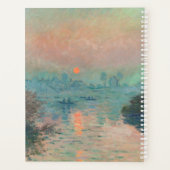 Monet Zonsondergang Seine Fijne Kunst Impressionis Planner (Achterkant)