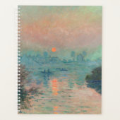 Monet Zonsondergang Seine Fijne Kunst Impressionis Planner (Voorkant)