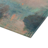 Monet Zonsondergang Seine Fijne Kunst Impressionis Snijplank (Hoek)