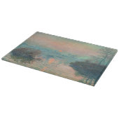 Monet Zonsondergang Seine Fijne Kunst Impressionis Snijplank (Hoek)