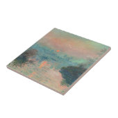 Monet Zonsondergang Seine Fijne Kunst Impressionis Tegeltje (Zijkant)