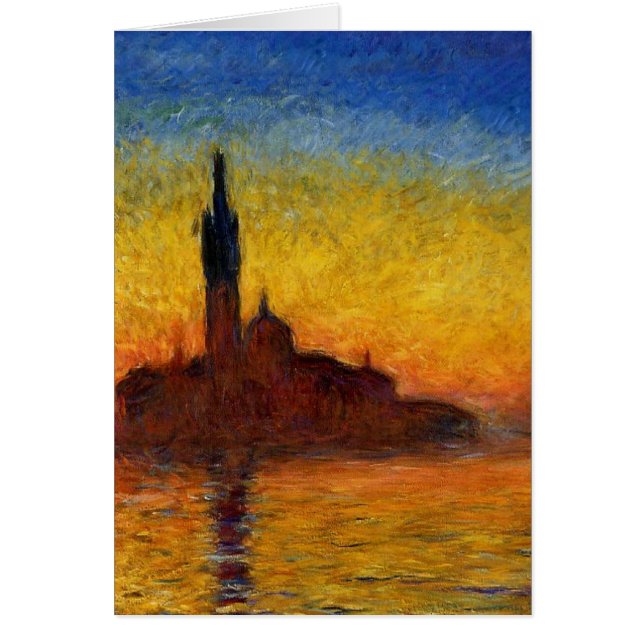 Monet Zonsondergang Venetië Kleurrijk Impressionis (Voorkant)
