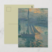 Monet Zonsopgang Mariene Impressionisme Schilderij Briefkaart (Voorkant / Achterkant)