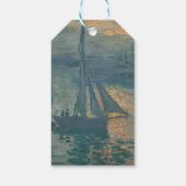 Monet Zonsopgang Mariene Impressionisme Schilderij Cadeaulabel (Achterkant)
