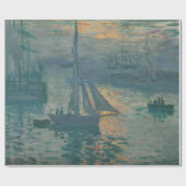 Monet Zonsopgang Mariene Impressionisme Schilderij Cadeaupapier (Vlak)
