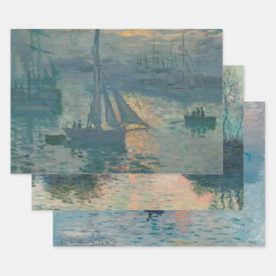 Monet Zonsopgang Mariene Impressionisme Schilderij Inpakpapier Vel