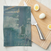 Monet Zonsopgang Mariene Impressionisme Schilderij Theedoek (Quarter Fold)