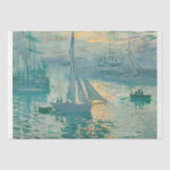 Monet- Zonsopgang met scheepsontkoppeling Tissuepapier (Voorkant)