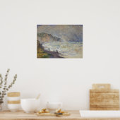Monet - zwaar Zee in Pourville Poster (Keuken)