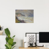 Monet - zwaar Zee in Pourville Poster (Thuiskantoor)