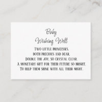 Monetaire bijdrage Baby die goed wenst