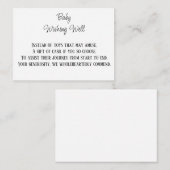 Monetaire bijdrage Baby die goed wenst Informatiekaartje (Voorkant / Achterkant)