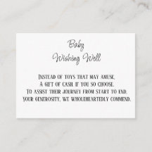 Monetaire bijdrage Baby die goed wenst