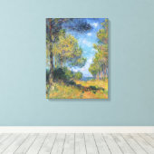  monetalley van Fir Trees in Varengeville Canvas Afdruk (Insitu (Houten vloer))