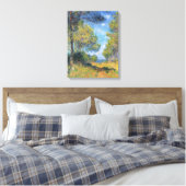  monetalley van Fir Trees in Varengeville Canvas Afdruk (Insitu (Slaapkamer))