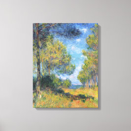  monetalley van Fir Trees in Varengeville Canvas Afdruk