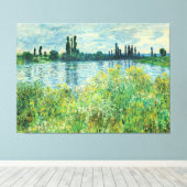 Monetbanken van de Seine te Vetheuil Canvas Afdruk (Insitu (Houten vloer))