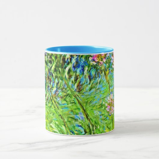 Monetbloemschilderij: Agapanthus bloemen Mok (Midden)