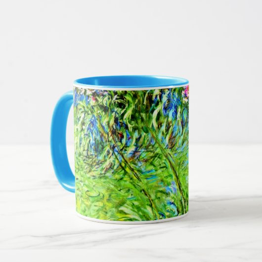 Monetbloemschilderij: Agapanthus bloemen Mok (Voorkant links)