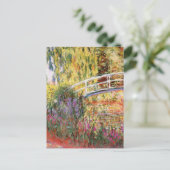 Monetbrug en bloemen briefkaart (Staand voorkant)